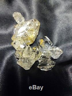 Snake Enhydro Herkimer Diamond Medium Cluster Metaphysical Crystal Must See
