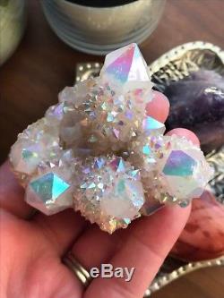 Spirit Quartz Crystal Angel Aura Cluster Rainbow Opal Aura South African A12