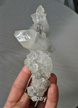 Stalactite Apophyllite cluster pointed DT Crystal (140x60mm)