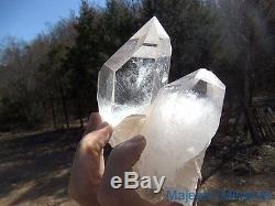 TOP CHOICE HUGE HIGH END OPTICAL CLEAR DISPLAY Arkansas Quartz Crystal Cluster