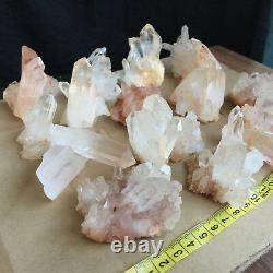 TQS02 a lot natural clear quartz cluster crystal healing Mineral random 4.4LB