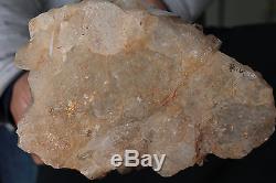 Top! 14.5lb Clear Natural Quartz Crystal Cluster Point Specimen & Brazil