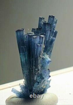 Top quality indicolite tourmaline bunch shape crystal