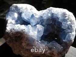 Translucent BLUE Crystals! A BIG Celestite or Celestine Crystal Cluster! 1635gr