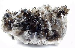 Very Large Smoky Quartz Crystal Cluster Mineral Brazil 4.16 KG