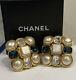 Vintage Chanel Strass Crystal Gripoix Pearl Earrings 4 Necklace/sautior/suit