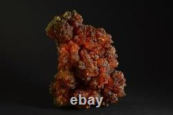 Zincite Poland Olawa 564g UV fluorescent crystal orange red rare zinc cluster