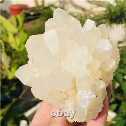 1.4lb Cluster De Cristal Clair De Quartz Naturel Drogue Brute Drogue Rough Mineral Specimens