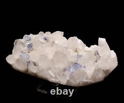 1.4lb Naturel Bleu Clair Cube De Quartz De Fluorite Cristal Cluster Spécimen Minéral