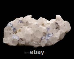 1.4lb Naturel Bleu Clair Cube De Quartz De Fluorite Cristal Cluster Spécimen Minéral