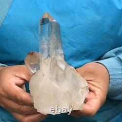 1.69lb Pierre Naturelle De Guérison Des Spécimens De Cristal Blanc Quartz