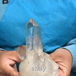 1.69lb Pierre Naturelle De Guérison Des Spécimens De Cristal Blanc Quartz