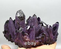 1,76lb Rare! Nouveau Trouver Natural Beatiful Améthyst Quartz Crystal Cluster Specimen