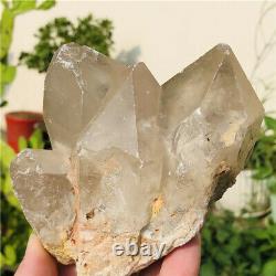 1.9lb Rare Naturel Blanc Ghost Quartz Cristal Cluster Rough Mineral Specimen