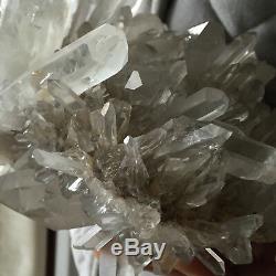10.0lb Énorme Naturel Clair Blanc Cristal De Quartz Cluster Rugueux De Guérison Des Échantillons