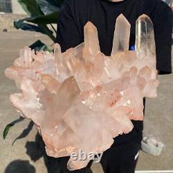 10,9 lb Spécimen brut de cluster de cristaux de quartz clair naturel de guérison.