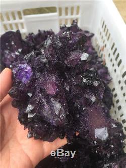 10000g En Gros Rare! New Trouver Améthyste Quartz Crystal Cluster Specimen 22lb