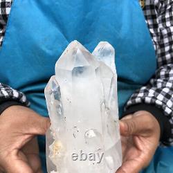 1010g Cristal Naturel Cristal Clair Specimen Minéral Quartz Cristal Cluster