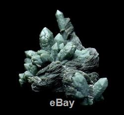 103,9g De Grande Trouvaille, Spécimen Minéral De Grappe Et De Calcite De Cristal De Quartz Vert, Chine