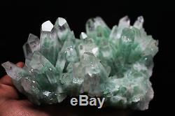 1065g Aaa Clear Natural Green Ghost Pyramide Quartz Crystal Cluster Specimen