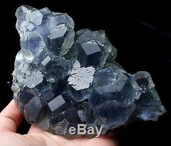 1079,8g Natural Green. Blue Fluorite Quartz Crystal Cluster Mineral Specimen