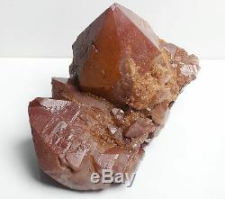 11.17ib Rare Naturel Cristal De Quartz Rouge Spécimen D’origine Reiki Wicca
