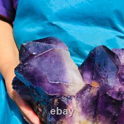 11,7 lb Amas naturel d'améthyste spécimen minéral de cristal de quartz guérison.