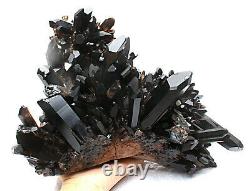 11.75lb Rare Naturel Noir Quartz Cristal Cluster Minéral Specimen