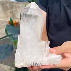1105G Agrégat de cristaux naturels de quartz blanc cristal minéral spécimen de guérison