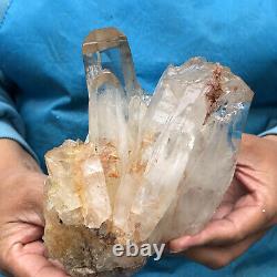 1120g spécimen minéral de cristal de quartz naturel transparent
