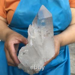 1170g Huge Blanc Clair Quartz Cristal Cluster Rough Specimen Pierre De Guérison 1022