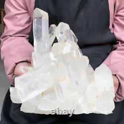 12.65lb Grande Pierre De Guérison De Spécimen De Cristal Blanc À Quartz Naturel