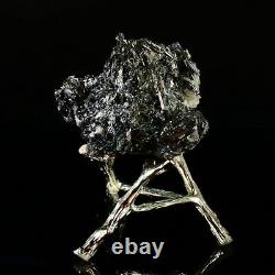 130g Natural Stibnite Cluster Crystal Quartz Mineral Specimen Décoration Énergie