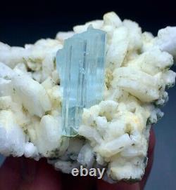 132 Grams Mind Blowing Aquamarine Crystal Bunch Specimen De L'afghanistan