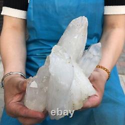 1330g spécimen minéral naturel de cristal clair de quartz en grappe de cristaux pour décoration