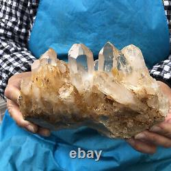 1350g spécimen minéral de cristal de quartz naturel clair cluster décoratif