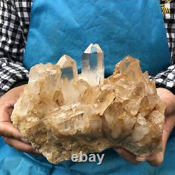 1350g spécimen minéral de cristal de quartz naturel clair cluster décoratif