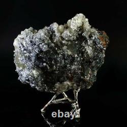 1372g Natural Stibnite Cluster Crystal Quartz Mineral Specimen Décoration Énergie