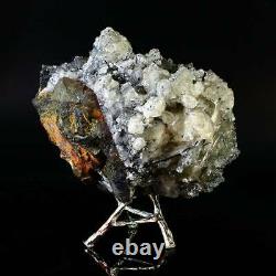 1372g Natural Stibnite Cluster Crystal Quartz Mineral Specimen Décoration Énergie