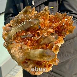 14.6 Lb Natural Citrine Cluster Mineral Specimen Quartz Crystal Healing