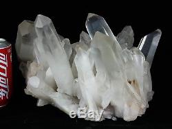 14.8lb Aaa +++ Clair Blanc Naturel Quartz Crystal Cluster Specimen