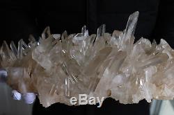 14 Lb Clair Naturel Joli Quartz Cristal Point Cluster Spécimen & Madagascar B4