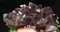 1450g Violet Elestial Naturel Cristal Amethyst Point Cluster Spécimen