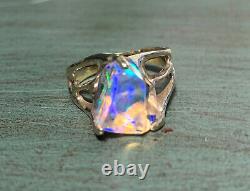 14kt Yellow Gold Freeform Crystal Opal Women’s Ring Taille 7