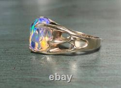 14kt Yellow Gold Freeform Crystal Opal Women’s Ring Taille 7