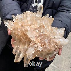15.5LB Cluster point de cristaux blancs naturels spécimen minéral Guérison des chakras