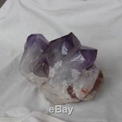 15,65lb Points De Cluster De Cristal De Quartz Améthyste Violet Naturel