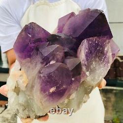 15.86lb Uruguay Améthyste Naturel Quartz Cristal Cluster Mineral Healing A881