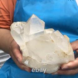 1530g Huge Blanc Clair Quartz Cristal Cluster Rough Specimen Pierre De Guérison 514