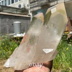 1545g Spécimen de grappe de cristal de quartz blanc naturel de guérison